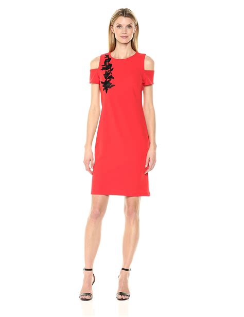 sharagano cold shoulder prada dress|sharagano dresses for women.